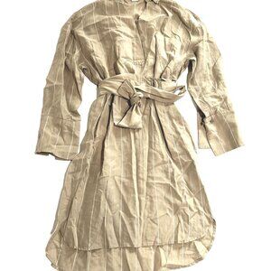Sosken Kyoko Shirt Dress in Tan